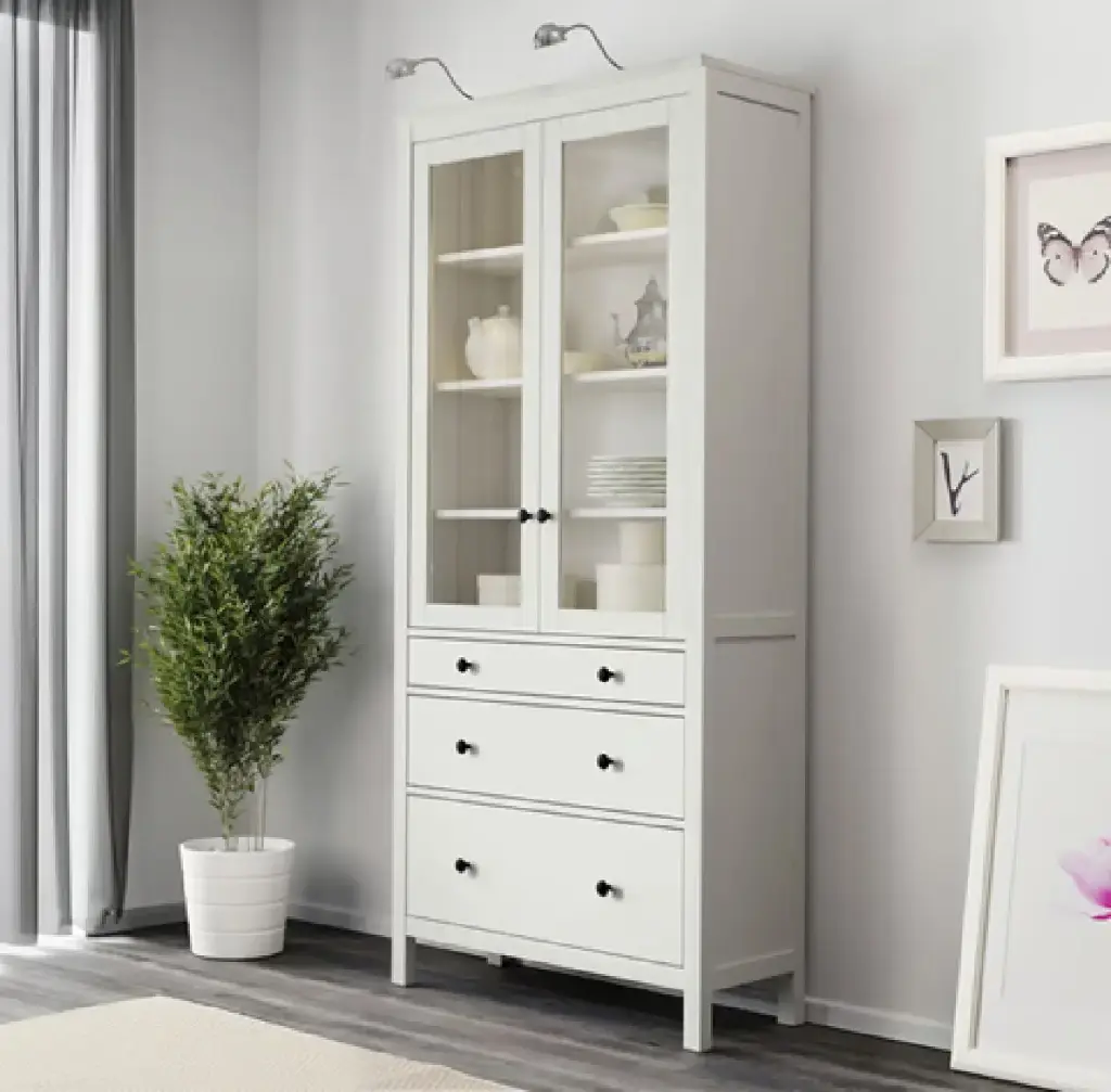 Hemnes 90*198 Босоо шилэн хаалгатай