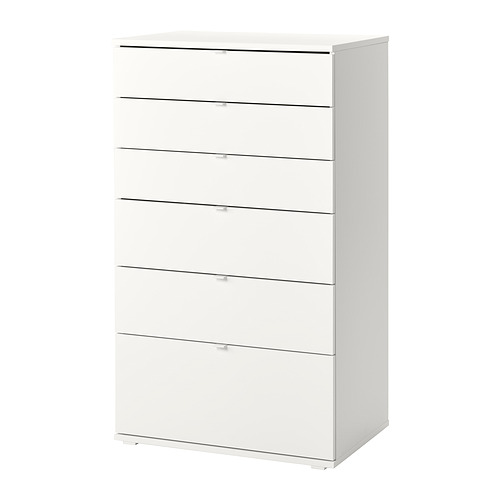 Vihals 6тай  70*47*120 6тай босоо комод цагаан