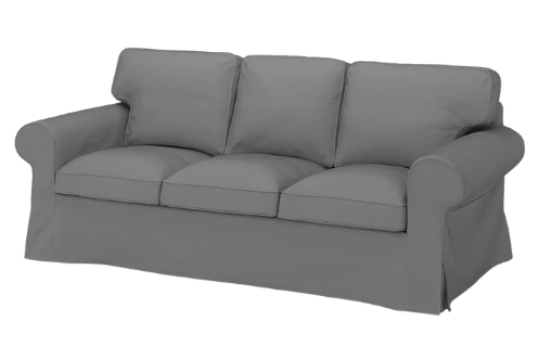 [104.723.63] Ektorp 3тай бүрээс саарал цэгтэй