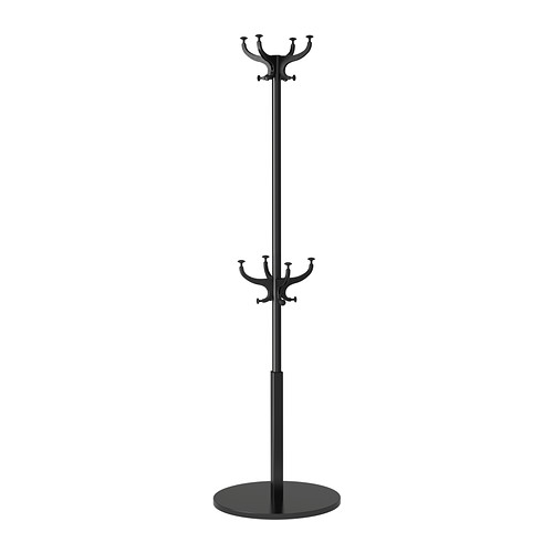 [802.468.71] Hemnes 185см босоо өлгүүр хар