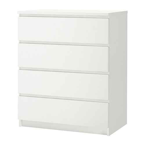 [203.546.46] Malm 80*100 4тэй комод цагаан