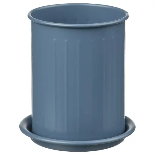 [506.053.23] Valvardad 13см цагаан халбага сэрээний сав цэнхэр